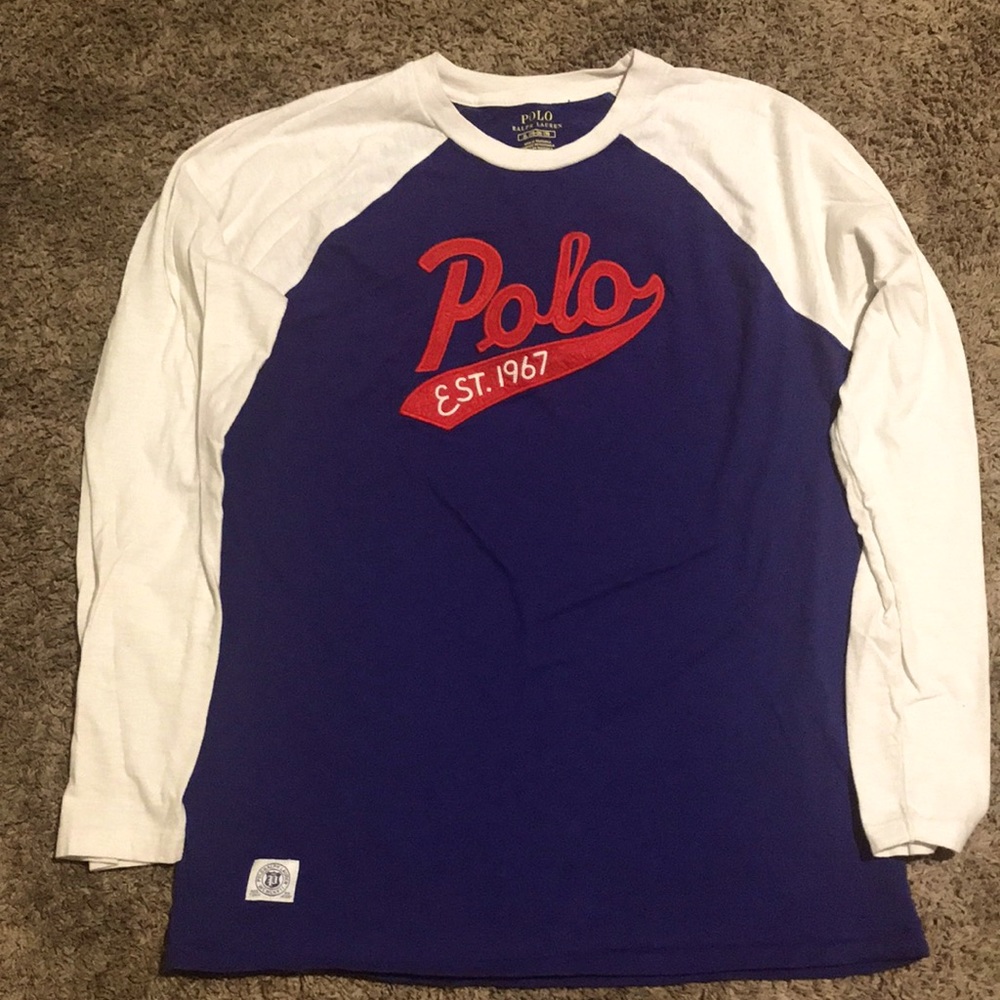 🔥POLO=RALPH LAUREN Size(XL (18-20) 170) Blue/White/Red  New! No tags 4 W/big kid